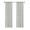 Knitted Jacquard Paisley Total Blackout Grommet Top Curtain Panel(Only 1 Pc Panel