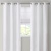 Basketweave Room Darkening Curtain Panel Pair(2 Pcs Window Panels)