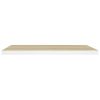 Floating Wall Shelves 4 pcs Oak and White 31.5"x9.3"x1.5" MDF