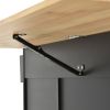 Rolling Mobile Kitchen Island with Solid Wood Top and Locking Wheels,52.7 Inch Width,Storage Cabinet and Drop Leaf Breakfast Bar,Spice Rack, Towel Rac