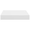 Floating Wall Shelf White 9.1"x9.3"x1.5" MDF
