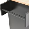 Rolling Mobile Kitchen Island with Solid Wood Top and Locking Wheels,52.7 Inch Width,Storage Cabinet and Drop Leaf Breakfast Bar,Spice Rack, Towel Rac