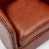 Trenton Swivel Arm Chair - Caramel