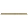 Wall Shelves 4 pcs White and Sonoma Oak 31.5"x3.5"x1.2"