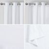 Basketweave Room Darkening Curtain Panel Pair(2 Pcs Window Panels)