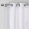 Basketweave Room Darkening Curtain Panel Pair(2 Pcs Window Panels)