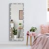 Hollywood Full Length Mirror with Lights Full Body Vanity Mirror with 3 Color Modes Lighted Standing Floor Mirror for Dressing Room Bedroom Wall Mount