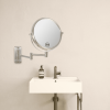 8-inch Wall Mounted Makeup Vanity Mirror, 1X / 10X Magnification Mirror, 360¬∞ Swivel with Extension Arm