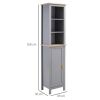 Bathroom Storage Cabinet-Grey (Swiship-Ship)(Prohibited by WalMart)