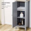 Bathroom Storage Cabinet-Grey (Swiship-Ship)(Prohibited by WalMart)